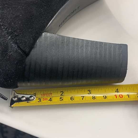 Black Suede Open Toe Booties - Picture 5 of 5